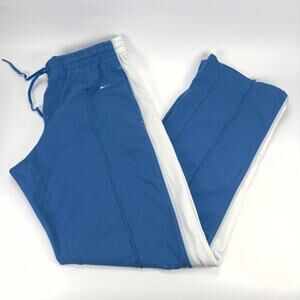 Y2K 00s Nike Blue Straight Leg Blue Casual Athleisure Sportswear Pant Size L